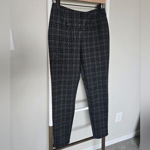 Calvin Klein Men's Charcoal Plaid Trousers